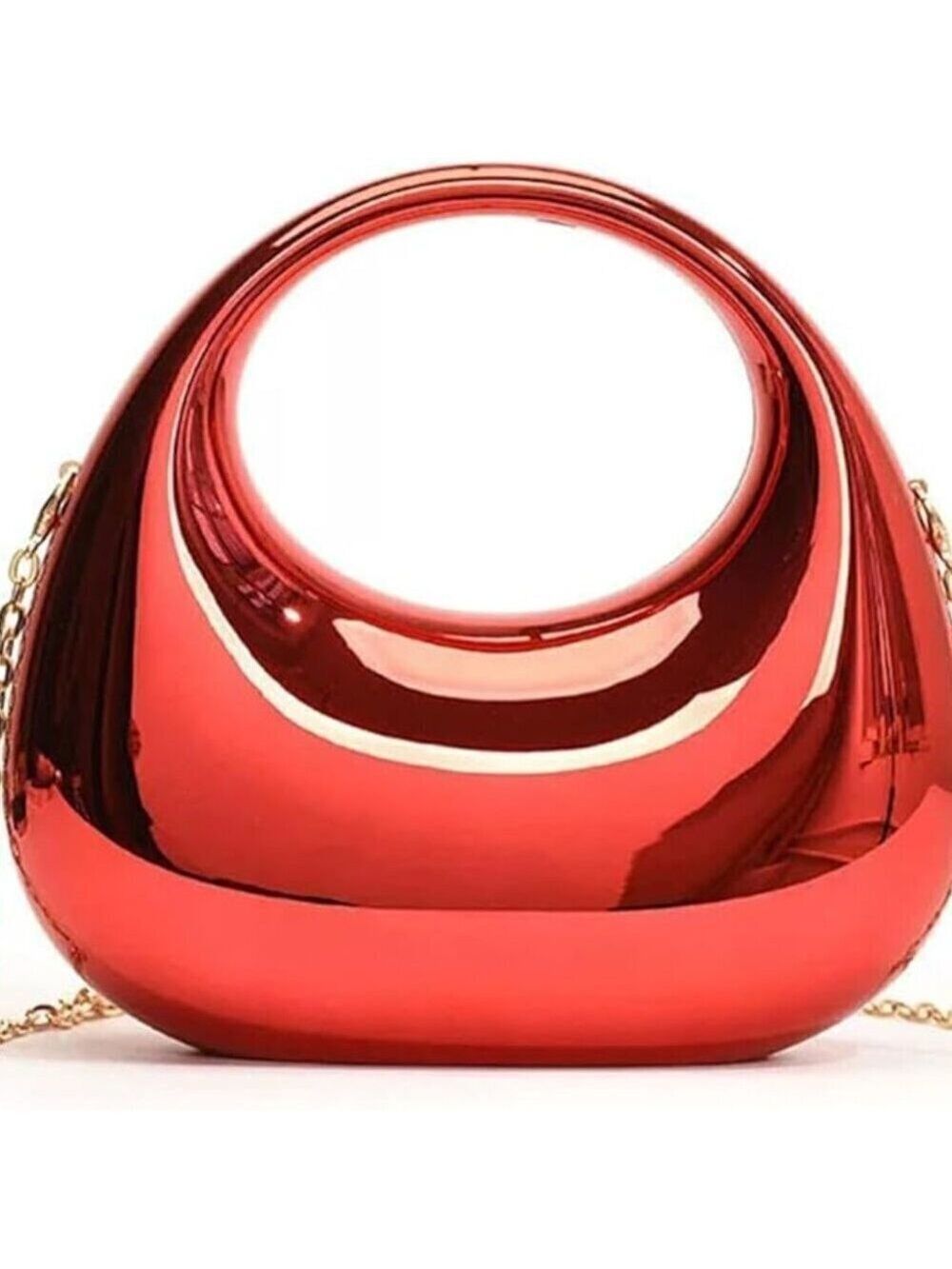 Acrylic Evening Clutch Purse for Women, Metallic Purse Evening Handbags Moon